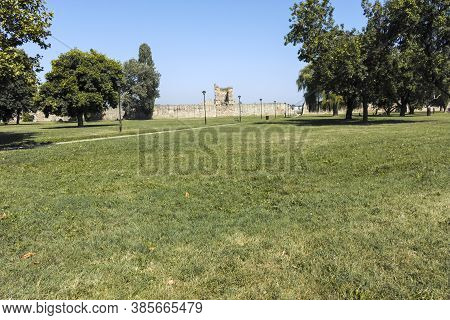 Smederevo Fortress At The Coast Of The Danube River, Serbia