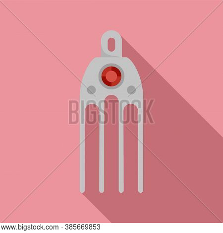 Female Barrette Icon. Flat Illustration Of Female Barrette Vector Icon For Web Design