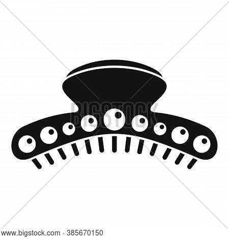 Pin Barrette Icon. Simple Illustration Of Pin Barrette Vector Icon For Web Design Isolated On White 