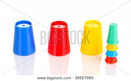 Tryllekunstner sæt isolerede hvid