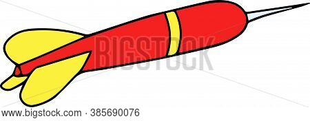 Simple Red Dart For Game Or Advertising