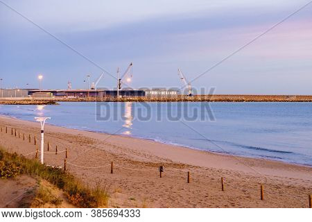 Gandia, Spain - November 21, 2019: Gandia Sea Port, Valencia Spain.