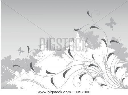 graue und weiße Blumen Hintergrund