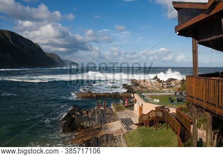 Storms River, South Africa, June 6, 2012: Storms River Mouth Restcamp View Of Indian Ocean From The 
