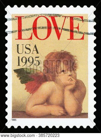 United States Of America - Circa 1995: A Stamp Printed In The United States Of America Shows Image O