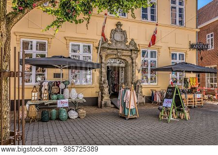 A Senic View Of A Vintage Shop In The Old Drugstore In Ribe, Denmark, June 1, 2020