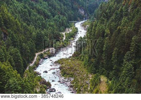 Bhote-khosi River Valley, Nepal. Way To Sagarmatha National Park