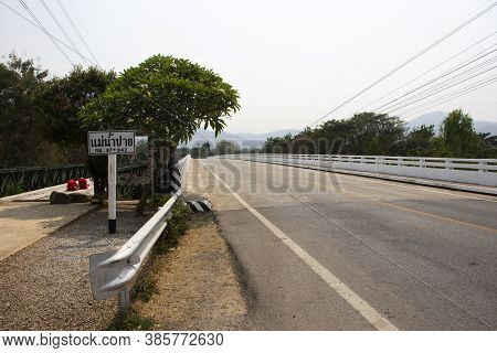 View Landscape And Traffic Road With Thai People And Foreign Traveler Driving Riding Biking On Stree