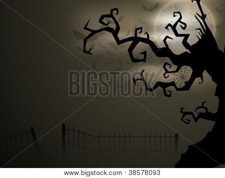 Strašidelné Halloween noci. EPS 10.