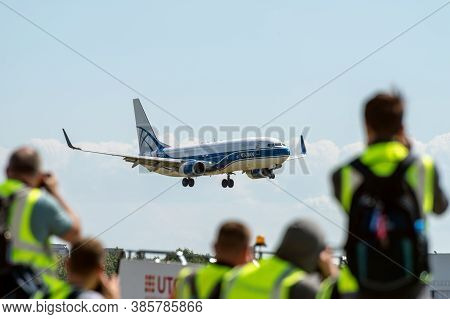 July 2, 2019, Moscow, Russia. Airplane Boeing 737-800f Atran - Aviatrans Cargo Airlines At Vnukovo A