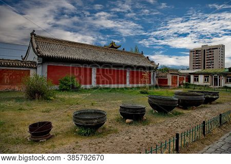 Ulaanbaatar. Mongolia. June 08, 2015. Architecture Of The Palace Of The Last Emperor Bogdo-gegen Vii
