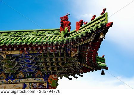 Ulaanbaatar. Mongolia. June 08, 2015. Fragment Of The Architecture Of The Palace Of The Last Emperor