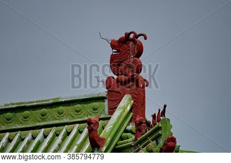Ulaanbaatar. Mongolia. June 08, 2015. Fragment Of The Architecture Of The Palace Of The Last Emperor
