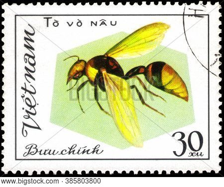 Saint Petersburg, Russia - May 31, 2020: Postage Stamp Issued In The Vietnam With The Image Of The W