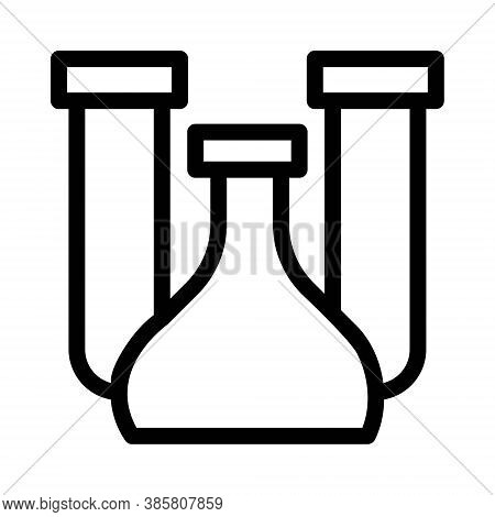 Chemistry Lab Icon. Test Tube, Chemical Experiment, Science Labaratory, Research Equipment. Chemistr