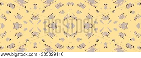 Seamless Leopard Artwork. Brown Graphic Camouflage Dots. Watercolor Cheetah Texture. Color Material 