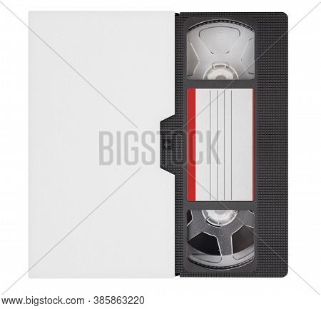 Vhs Video Tape Cassette And Box Isolated