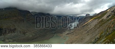 Aerial Photo Of The Grossglockner Glacier In Austria And The Grossglockner Alpine Road In Europe Dra