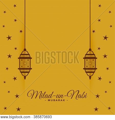 Decorative Barawafat Islamic Festival Weishes Card Background