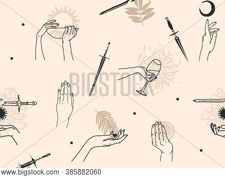 Hand Drawn Vector Abstract Flat Stock Graphic Icon Illustration Sketch Seamless Pattern With Human, 