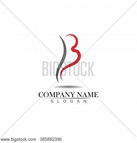 B Letter  Logo Template Design Vector