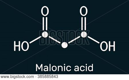 Malonic Acid, Dicarboxylic, Propanedioic Acid Molecule. The Ionized Form Its Ester And Salt, Are Kno