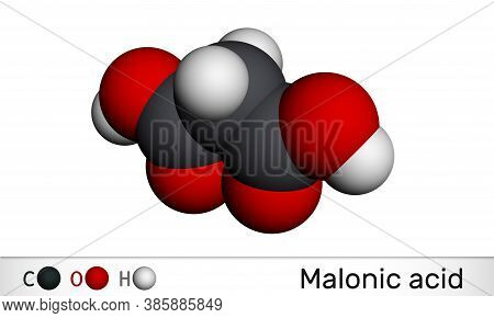 Malonic Acid, Dicarboxylic, Propanedioic Acid Molecule. The Ionized Form Its Ester And Salt, Are Kno