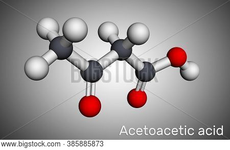 Acetoacetic Acid, Diacetic, Oxobutanoic Acid Molecule. It Is A Ketone Body, Conjugate Acid Of An Ace