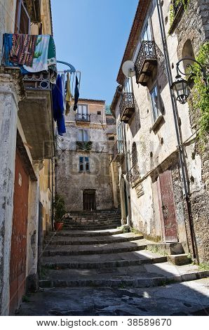 Aleja. Maratea. Basilicata. Włochy.