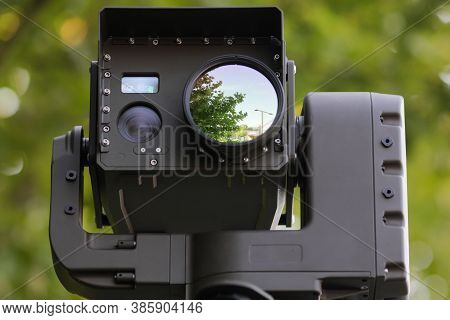 Bucharest, Romania - September 18, 2020: Various Professional Surveillance Cameras (infrared, Therma