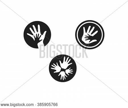Hand Care Logo Template Vector Icon