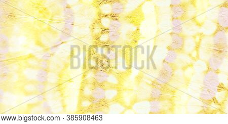 Bleach Tie Dye. Trandy  Oil Backdrop. Golden Paint. Aureate Vintage Design. Abstract Dirty Art Templ