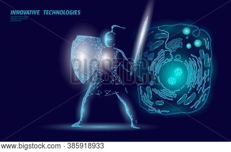 Science Biology Gene Modifying Concept. Laser Operation Virtual Reality Modification. Futuristic Med