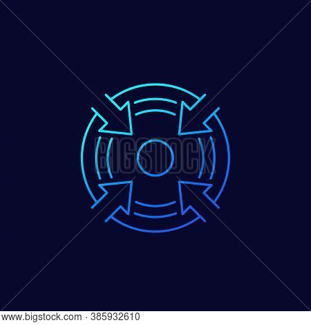Specific Focus, Concentration Vector Line Icon, Eps 10 File, Easy To Edit
