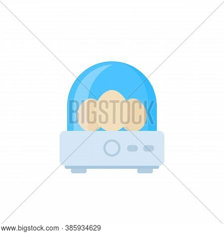 Incubator With Eggs Vector Icon, Flat, Eps 10 File, Easy To Edit