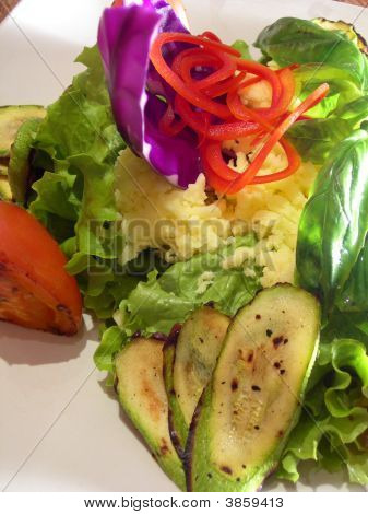 Messicano verdure grigliate insalata