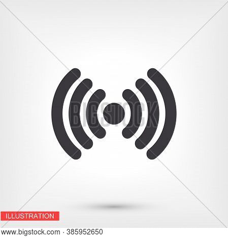 Wi-fi Icon. Eps 10 Wi-fi Vector. Wi-fi Flat Design. Wi-fi 10 Eps Icon