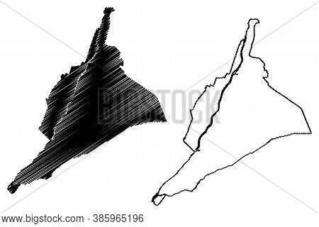 Arequipa City (republic Of Peru, Department Of Arequipa) Map Vector Illustration, Scribble Sketch Ci