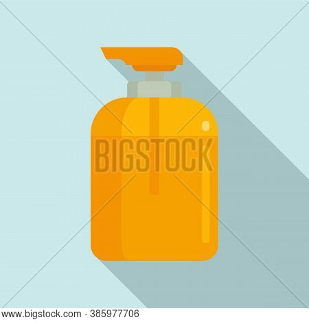 Sauna Soap Dispenser Icon. Flat Illustration Of Sauna Soap Dispenser Vector Icon For Web Design