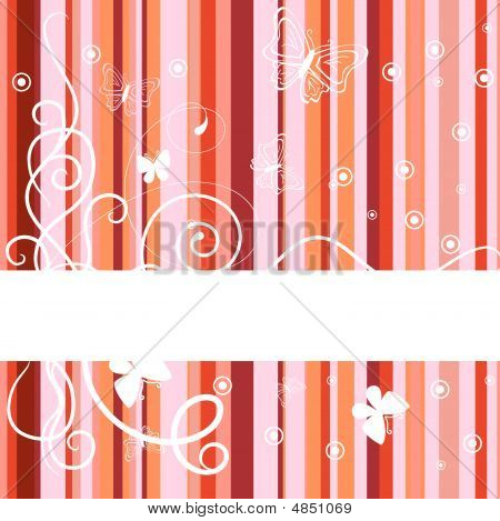 Red Banner. Vector Illustration