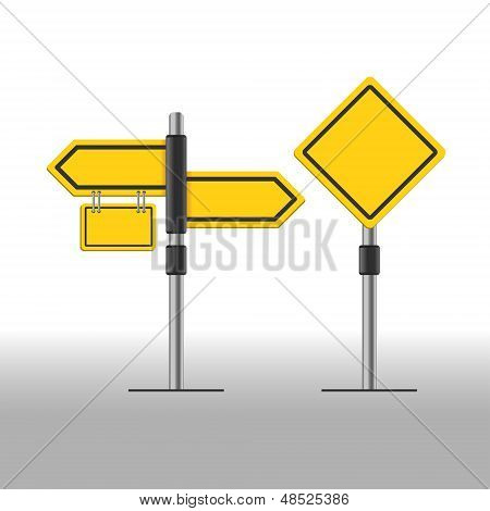 Road sign template