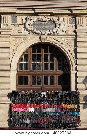 Grodzka street Krakow - the street trade is covering monuments