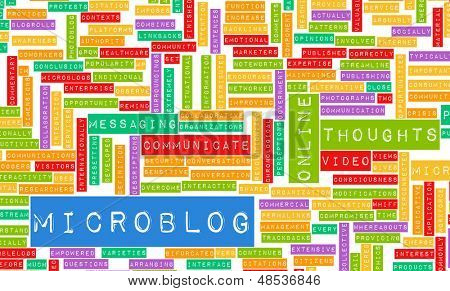 Microblog-Tool für ein Online Microblogger-Konzept