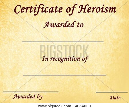 Certificato di eroismo