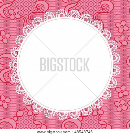 Elegante Doily Lace sanfte Hintergrund