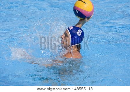 Heinäkuu 01 2009; Italia Rooma USA joukkuepelaaja Anthony Azevedo kilpailevat 13 Fina maailman Uinnin 