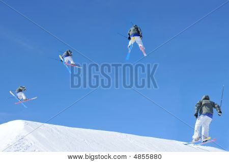 Sequenza di salto con gli sci