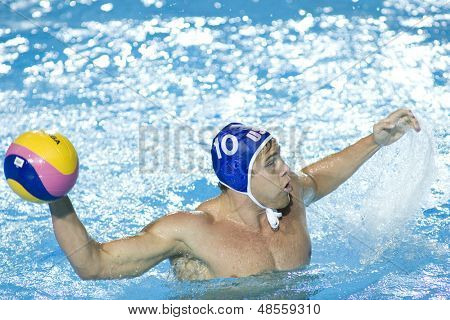 Juli 30 2009; Rom Italien; USA holdspiller Timothy Hutten konkurrerer i semi-finalen mellem os