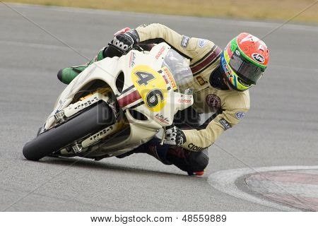 26 Září 2009; Silverstone Anglie: Rider číslo 46 Tommy Bridewellu GBR jezdí za tým NB během th
