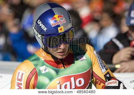 SOELDEN AUSTRIA OCT 26, Eric Guay mogą konkurować w race slalom gigant męskie na wysokogórskie Rettenbach
